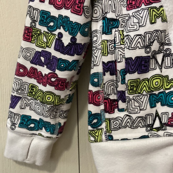 Ivivva White Hoodie with Colourful Words - Picture 4 of 7